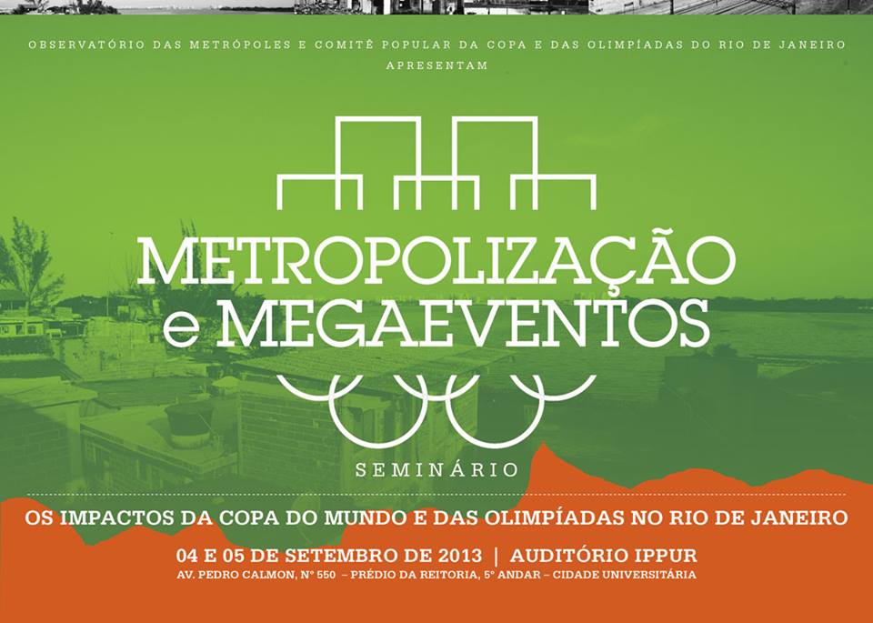 Leia mais sobre o artigo Seminário: Os megaeventos no Rio e seus impactos