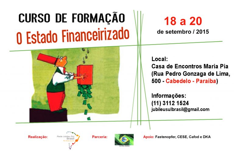 Read more about the article Jubileu Sul Brasil promove curso “O Estado Financeirizado” na Paraíba