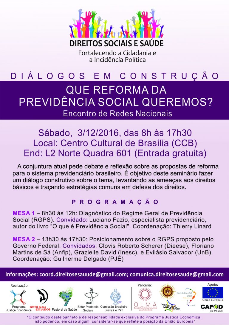 Read more about the article Encontro nacional debate rumos da previdência social na atual conjuntura, em Brasília