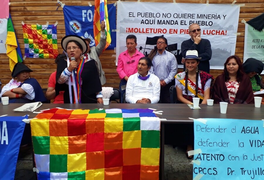Read more about the article Juiz suspende exploração de minérios em Azuay, no Equador