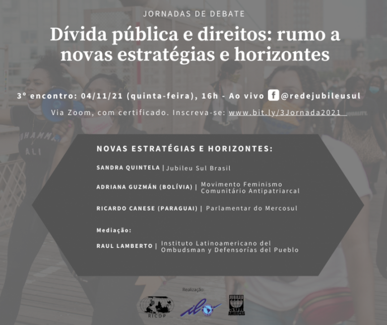 Read more about the article Jornada Dívida Pública e Direitos encerra ciclo de debates nesta quinta (4). Participe!