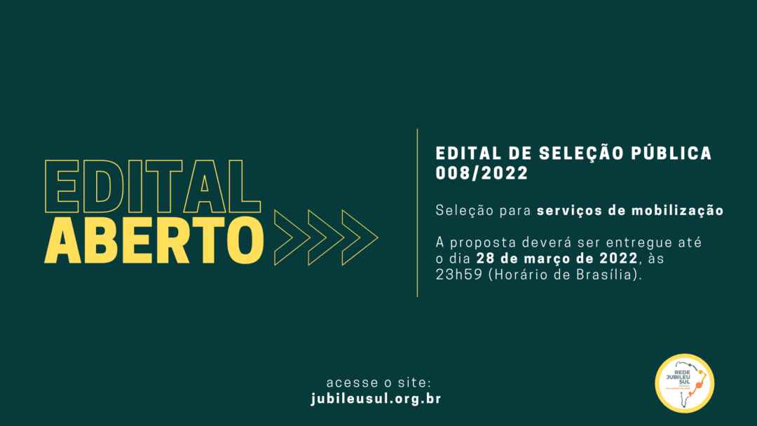 Read more about the article Edital de seleção pública 008/2022 – seleção pública para serviços de mobilização