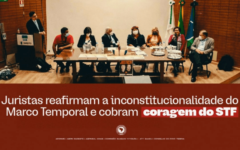 Read more about the article Juristas reafirmam a inconstitucionalidade do Marco Temporal