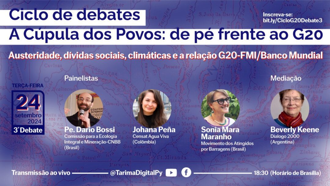 Leia mais sobre o artigo Austeridade, dívidas sociais e climáticas e a relação G20-FMI/BM: participe do debate