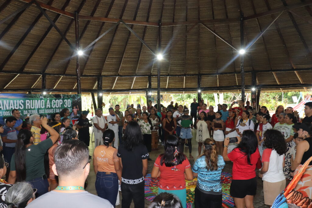 O Jubileu do Povos Originários reuniu lideranças e entidades indígenas no Parque do Mindu, espaço simbólico de biodiversidade e ancestralidade. Foto: Emmanuel Grieco | CNBB Regional Norte 1